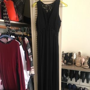 Black maxi dress